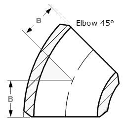 ANSI/ASME B16.9 45° Short Radius Elbow Manufacturer & Exporter