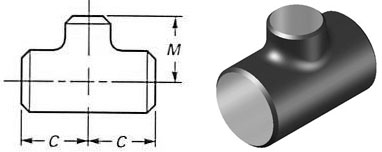 ASME B16.9 Butt weld Reducing Tee Manufacturer & Exporter