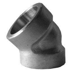 ASME B16.11 / BS3799 Socket Weld 45° Elbow Manufacturer & Exporter